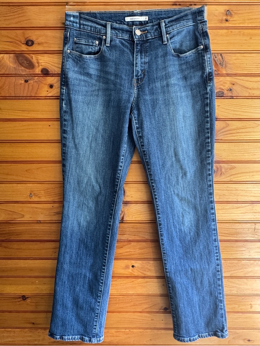 Levi’s 505 Straight Jeans 8 W30 Medium Wash Denim Classic 5 Pocket